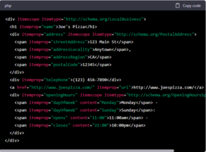 Local SEO Markup